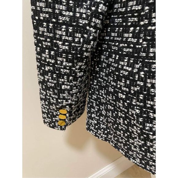 Anthropologie x Maeve Double-Breasted Tweed Jacket Size L - Picture 7 of 11